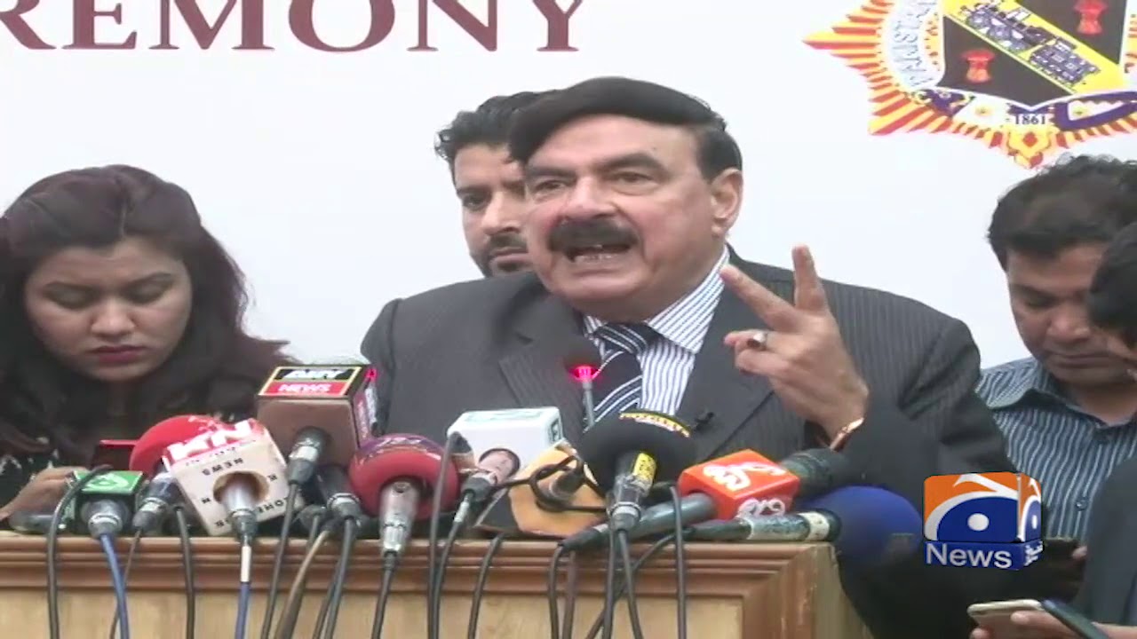 Cha Rasheed Lahore Railway Minister Sheikh Rasheed ki lahore mein press conference - YouTube