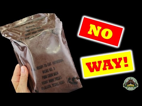 26 year old MRE! 1994 Pork Chow Mein #mrereview