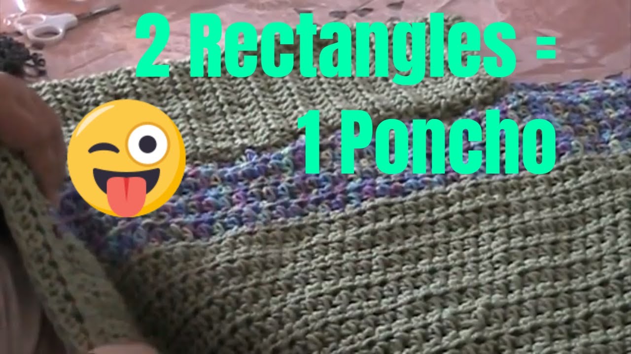 2 Rectangles Become a Poncho - YouTube