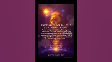 Thumbnail of Lion’s Gate Portal 2025 ✨ Light codes, rebirth & 963 Hz crown activation 🦁🌌 #LionsGate #88portal