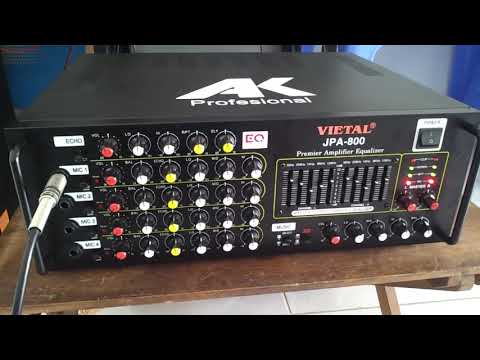 Chỉnh amply hát karaoke JPA-800
