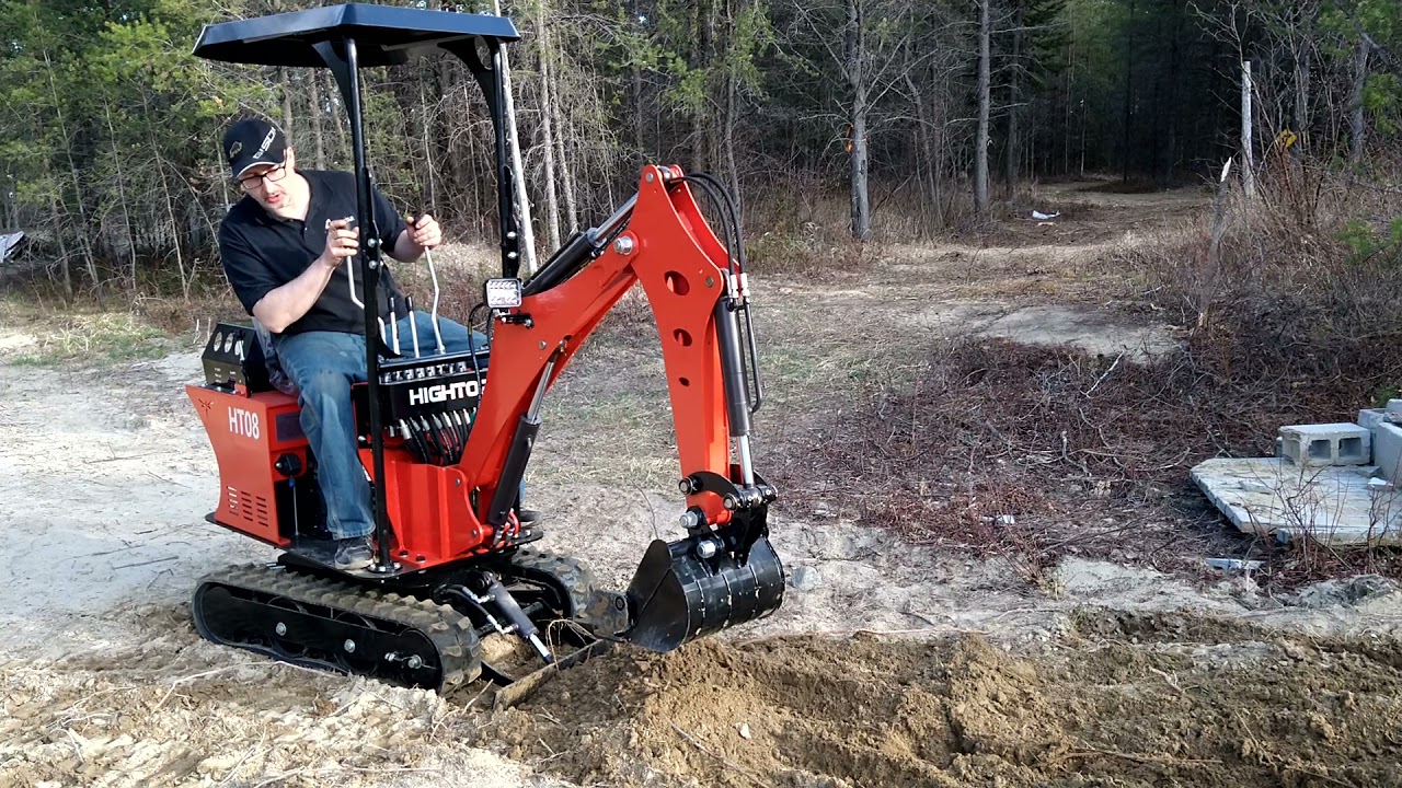 HT08 Mini-excavatrice - Force avec la blade - Machineries Excavatar - PARTIE 4