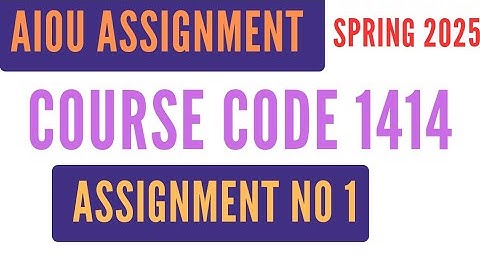 AIOU Code 1414 Solved Assignment No. 1 |Spring 2025 | Fundamentals of Money and Banking |Level AD BS