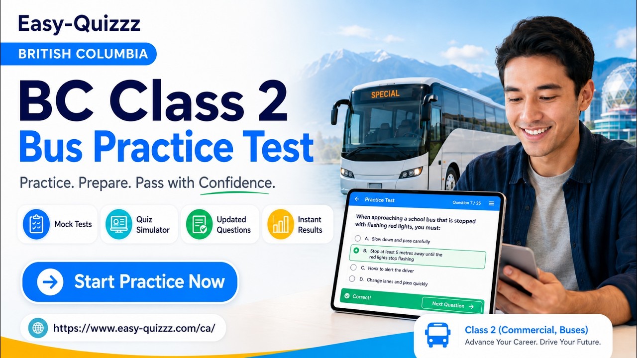 ICBC Class 2 Commercial License: 2026 Study Guide & Exam Simulator ...