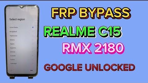 Realme C15 (RMX2180) Frp Bypass Easy Method | Realme C15 Google Account Remove Without Computer 100%