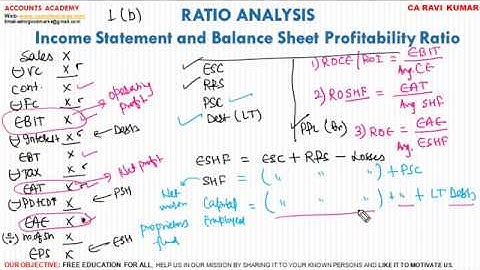 RATIO ANALYSIS PART-3 | INCOME STATEMENT AND BALANCE SHEET PROFITABILITY RATIO | CA RAVI KUMAR