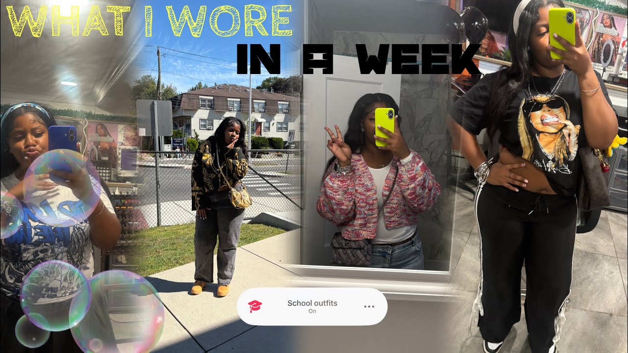 WHAT I WORE IN A WEEK|| ootd, grwm, chit chat, &mini school vlog || LifewithkeysH 