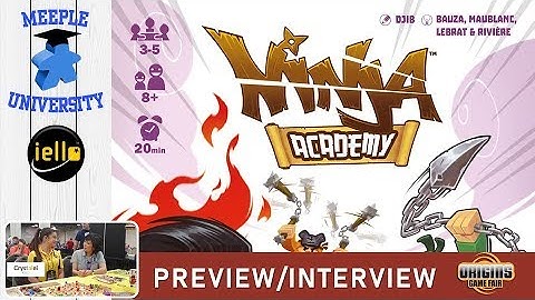 Ninja Academy Board Game - Preview & Interview at Origins 2019