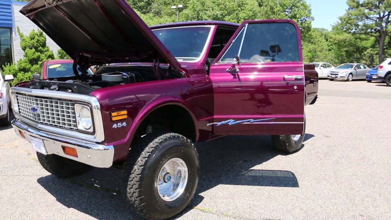 1972 Chevrolet K10 4x4 Pick Up For Sale 454 12 Bolt Air Conditioning