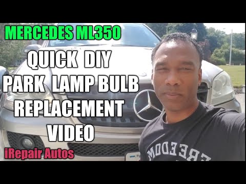 Mercedes W164 Front Park Lamps Bulb Replacements | 2825 Bulbs | DIY