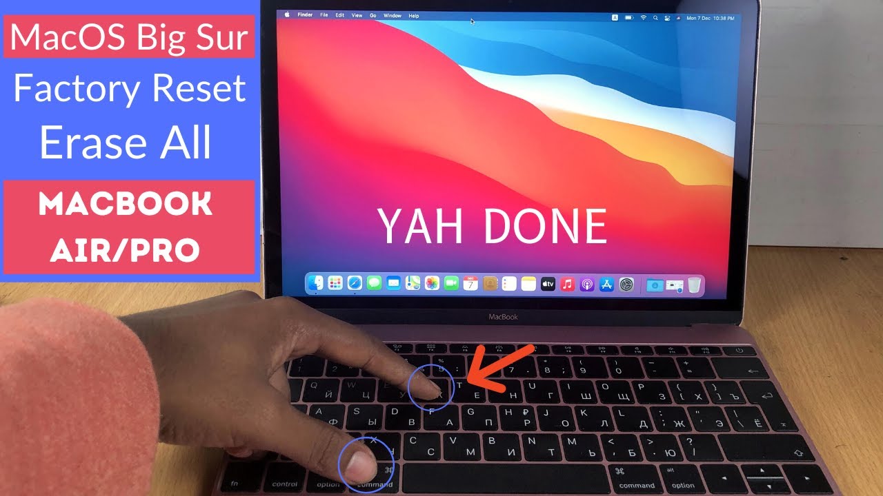 Factory Reset macOS Big Sur On Macbook Air/Pro [Default Setup]