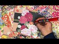 【折り紙/千代紙】100均の箔押し和柄のデザインペーパーに絵を描いたら美しすぎて感無量!!