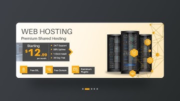How to design web banner in Photoshop | Website banner design tutorials for beginners | Speed Art
