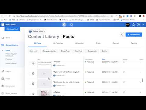 Bulk Delete posts from Facebook pages