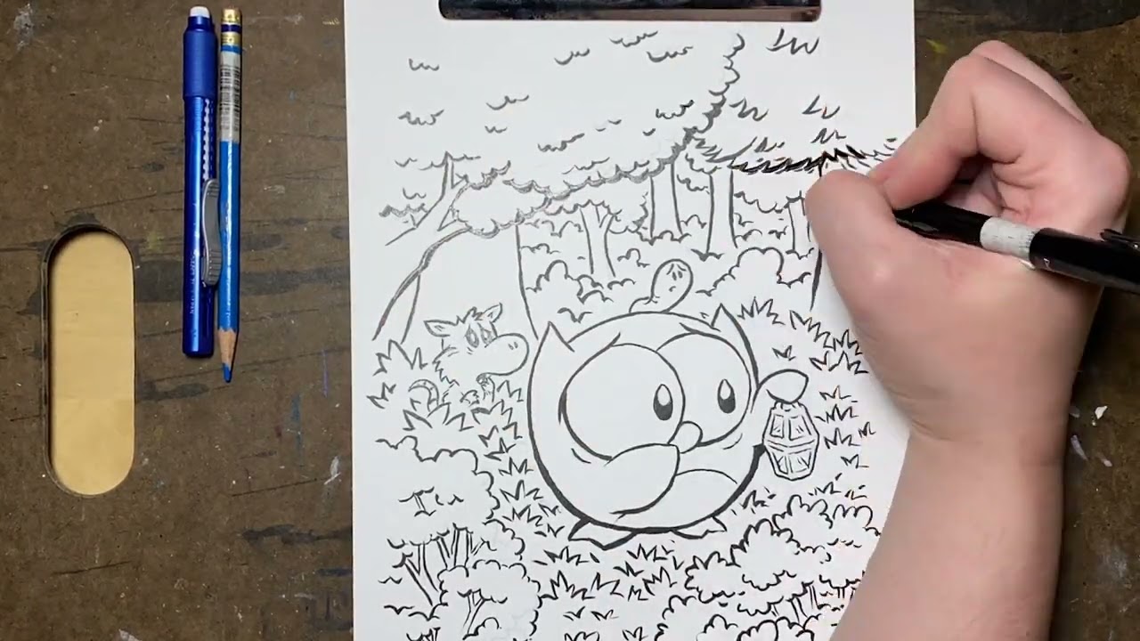 Creating a Cover! Owly Volume 4, A Time to be Brave