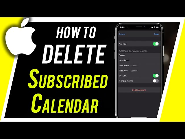 How to Delete Subscribed Calendar on iPhone or iPad - YouTube