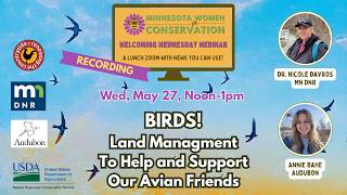 Minnesota Women in Conservation Webinar: Birds! May 27, 2026