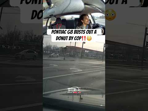 Pontiac G8 Does Donut Near Cop!