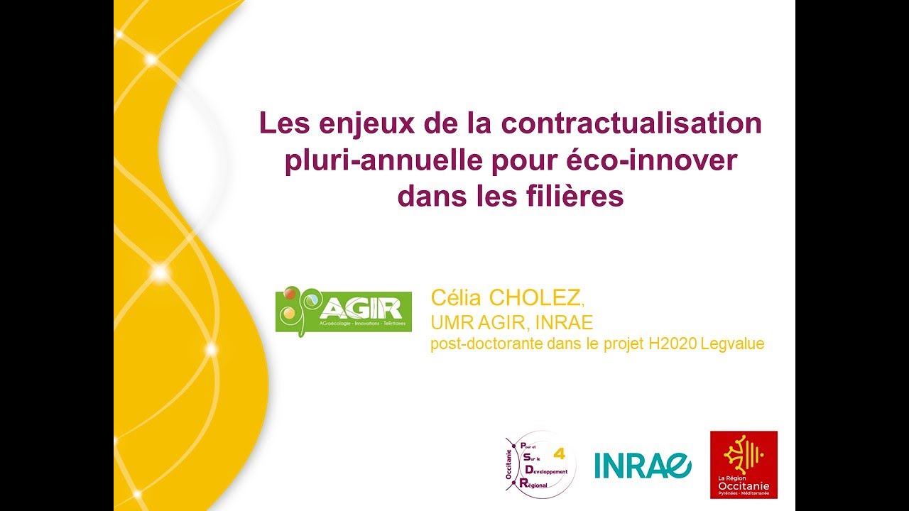 [15/01/20] Les enjeux de la contractualisation pluri-annuelle pour éco-innover dans les filières