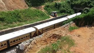 TRAIN to TUNNEL 22627 TPJ TVC ICE with AJJ WAP4 22557