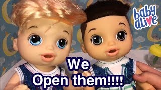 Baby Alive Sweet Spoonfuls BOX OPENING their finally here!!!!!!