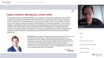 Moving your school online [Advancing Learning Webinar]