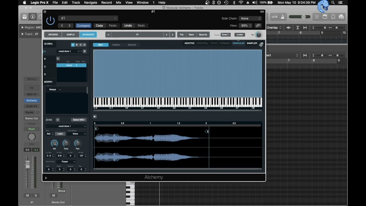 Use Alchemy as a Granular Synth like Flume