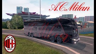 Euro Truck Simulator 2 - AC Milan Bus Marcopolo G7 1600 LD