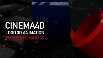 Cinema 4D Tutorial Logo 3D Animation (Rolling & Camera) Part 4