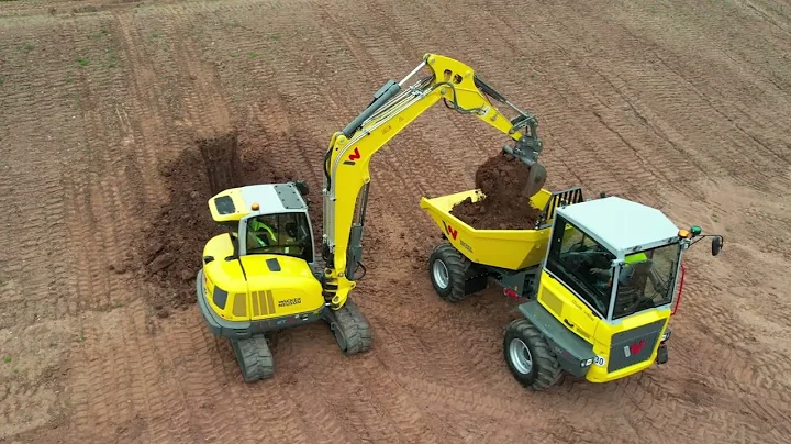Talking a walk around the Wacker Neuson ET90 excavator powered by Perkins Engines with Ian Wood