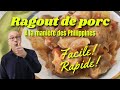 Recette de ragout de porc facile et rapide  faire