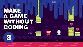 How to MAKE A VIDEO GAME without coding - 2D Platformer - Construct 3 Tutorial For Beginners PART 3