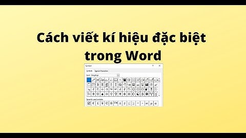 Cách viết kí hiệu trung bình trong word