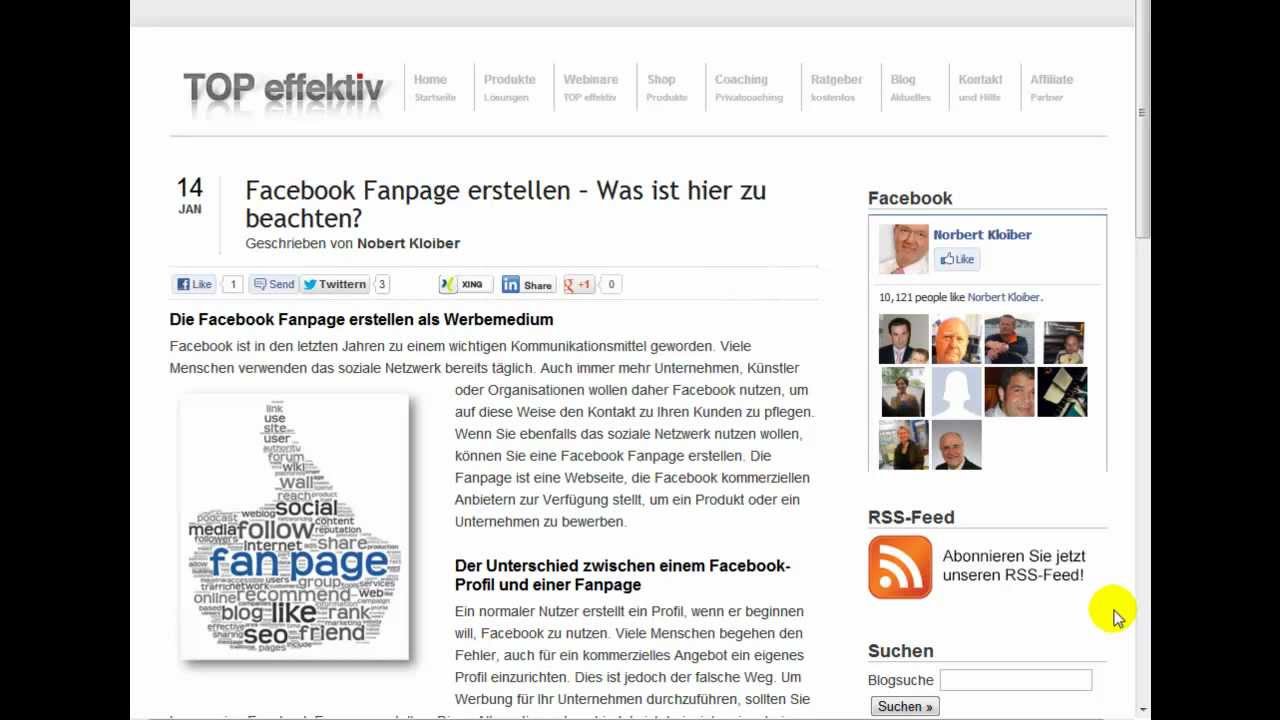 Facebook Fanpage erstellen - Was ist hier zu beachten?