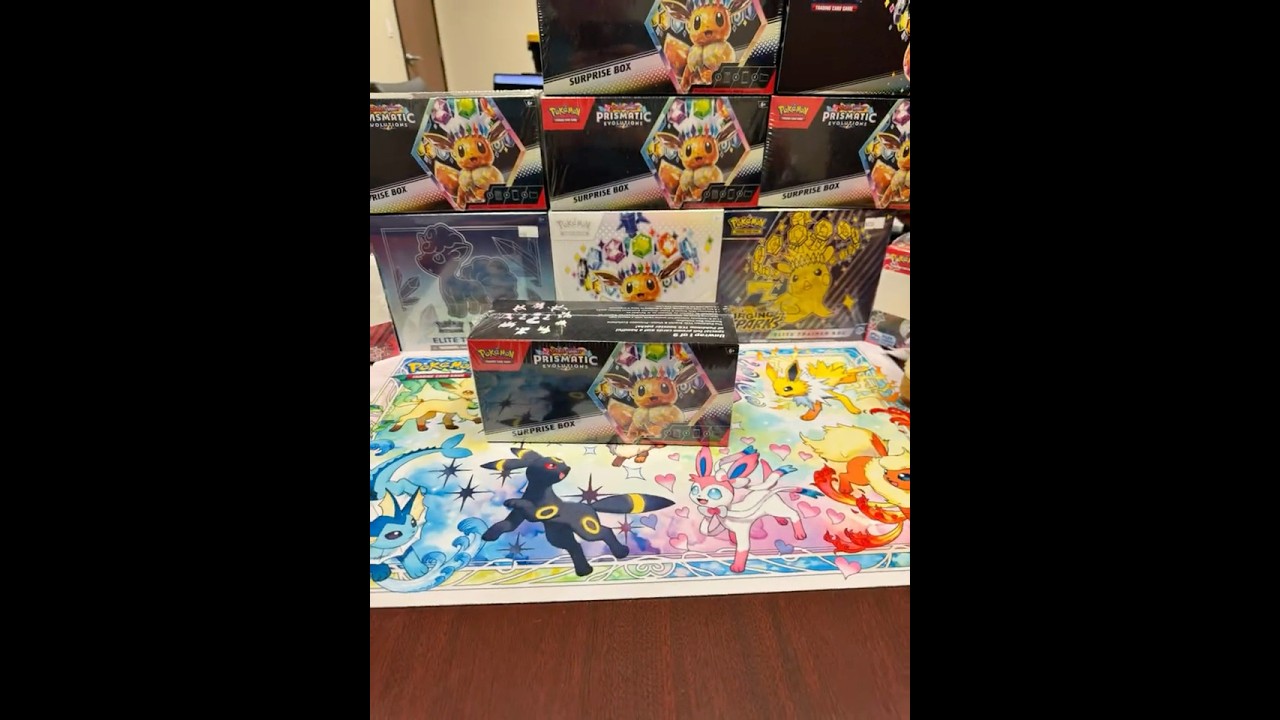 Opening up Prismatic Evolution Surprise Box!!