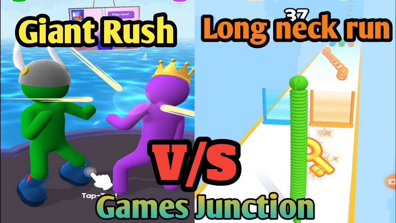 😈Giant Rush 🆚🦒 Long Neck Run All levels Android,iOS 