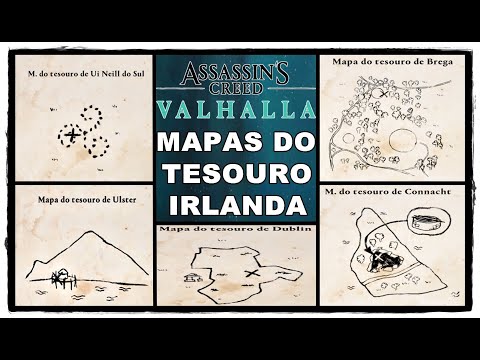 TODOS OS MAPAS DO TESOURO DA IRLANDA - ASSASSIN'S CREED VALHALLA 