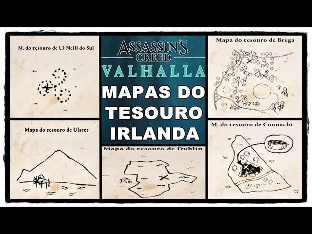 Assassin's creed valhalla DLC 1, Localização de todos os 9 mapas