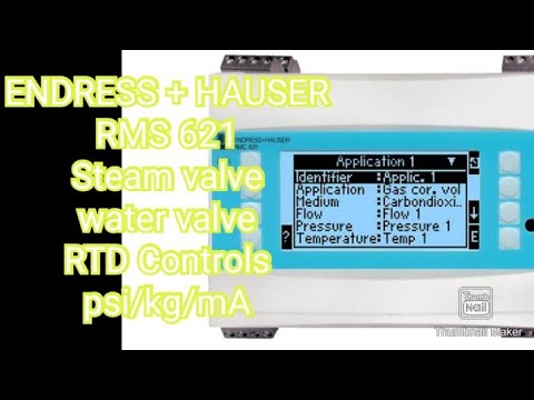 ENDRESS + HAUSER RMS 621, Steam valve water valve RTD Controls,psi/kg/mA
