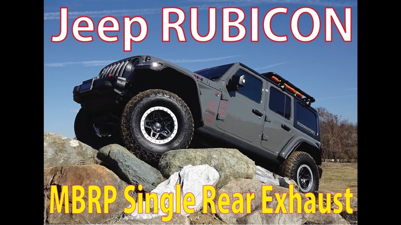 WRANGLER JL MBRP Single Rear Exhaust System - YouTube