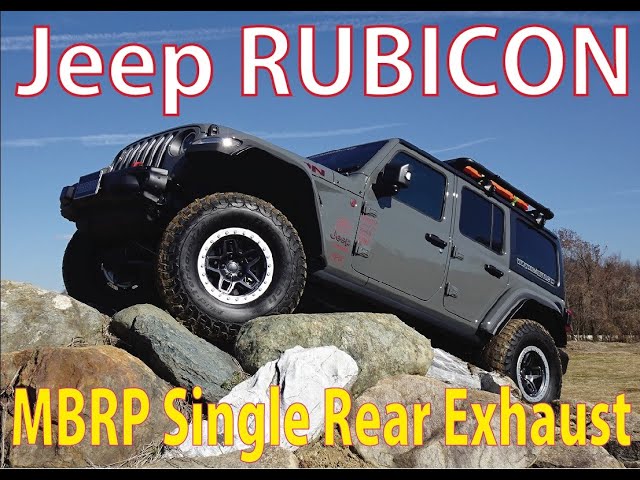 WRANGLER JL MBRP Single Rear Exhaust System - YouTube