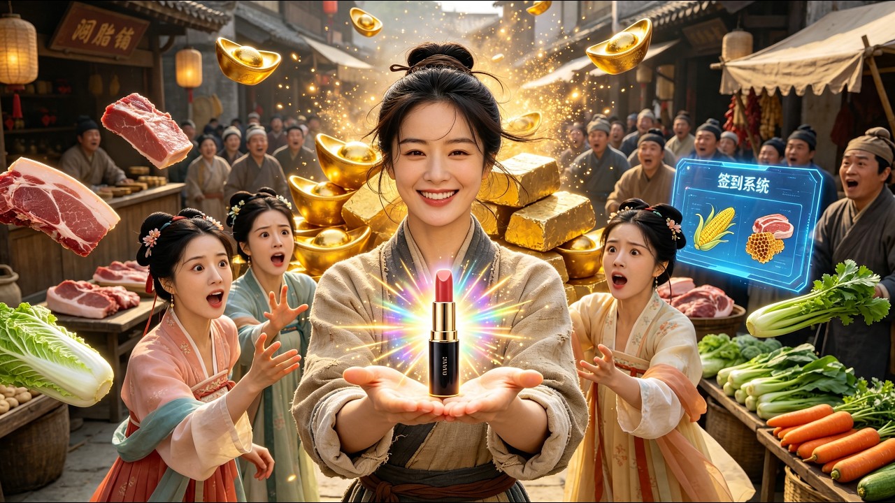 A woman transmigrated into an unlucky widow activates the sign-in system! Growing grain to make lip balm to make a fortune, fighting thugs with bare hands, and the general's husband appears in a critical moment! Relying on space to repel the barbarians, he stubbornly refuses to divorce!