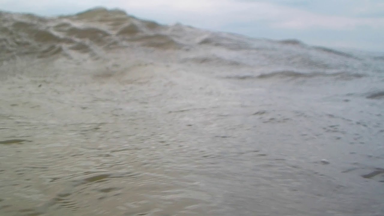 Lake Erie rough water from inside the waves YouTube