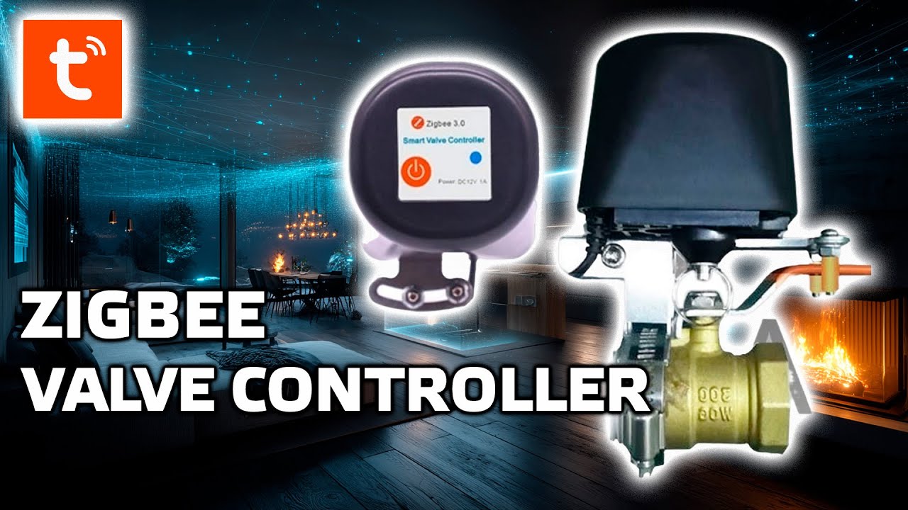 Zigbee актуатор для управления кранами воды и газа, работа в Tuya Smart, Home Assistant