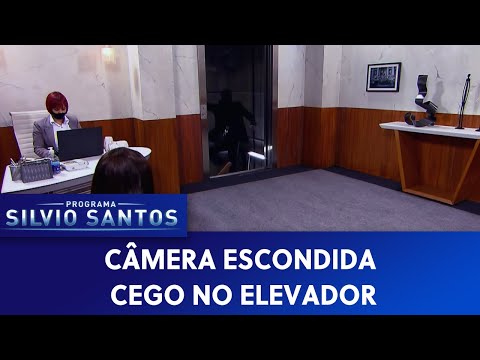 Cego No Elevador Blind In The Elevator Prank Câmeras Escondidas 04 04 21