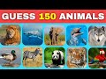 Guess 150 Animals in 3 Seconds 🦁🐼🐵 | EASY to IMPOSSIBLE