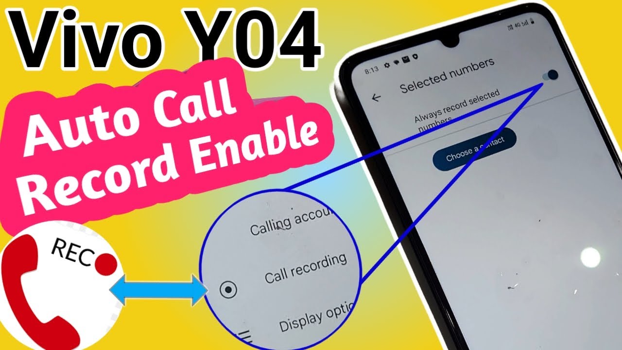 vivo auto call record
