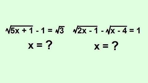 Algebra - Solving Equations with Radicals (Square Roots) (3 of 3) or Radical