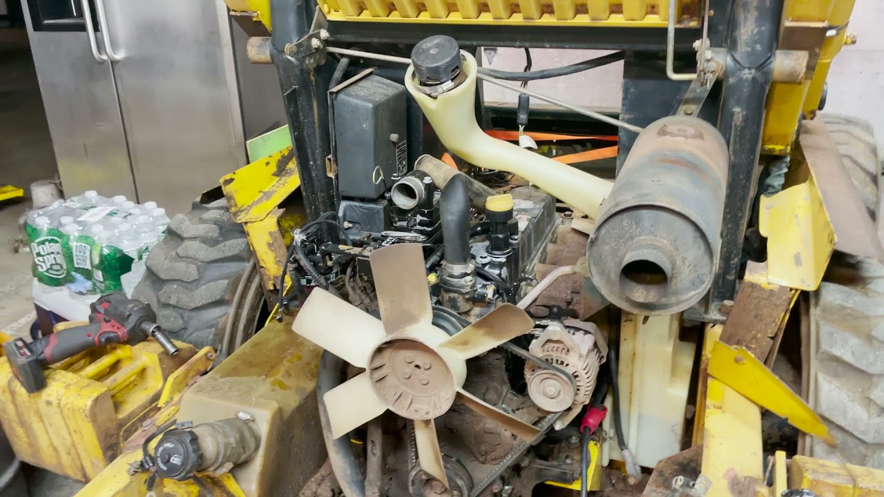 Pulling the Yanmar diesel engine out of the John Deere Skid Steer!