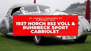 1937 Horch 853 Voll & Ruhrbeck Sport Cabriolet - absolute classic car on show 🚘 🏁